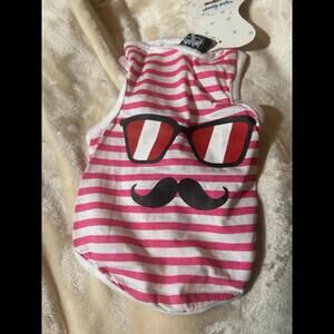 Dog cat small size top shirt red